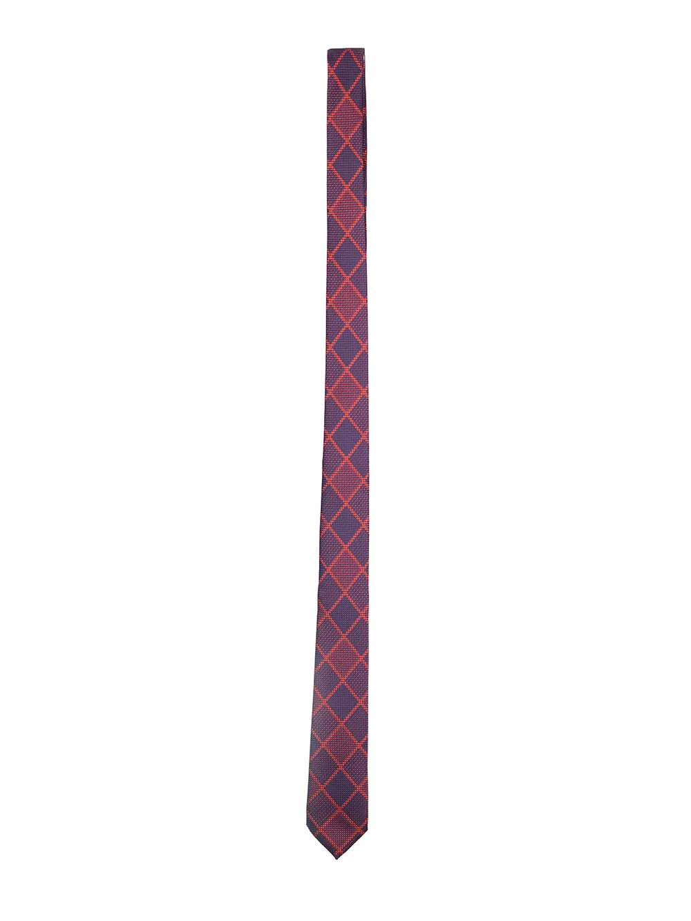 Cravatta Viola a Quadri